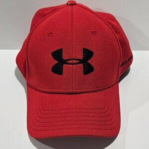 Under Armour Red HeatGear Stretch Fit Baseball Cap L/XL - 2013